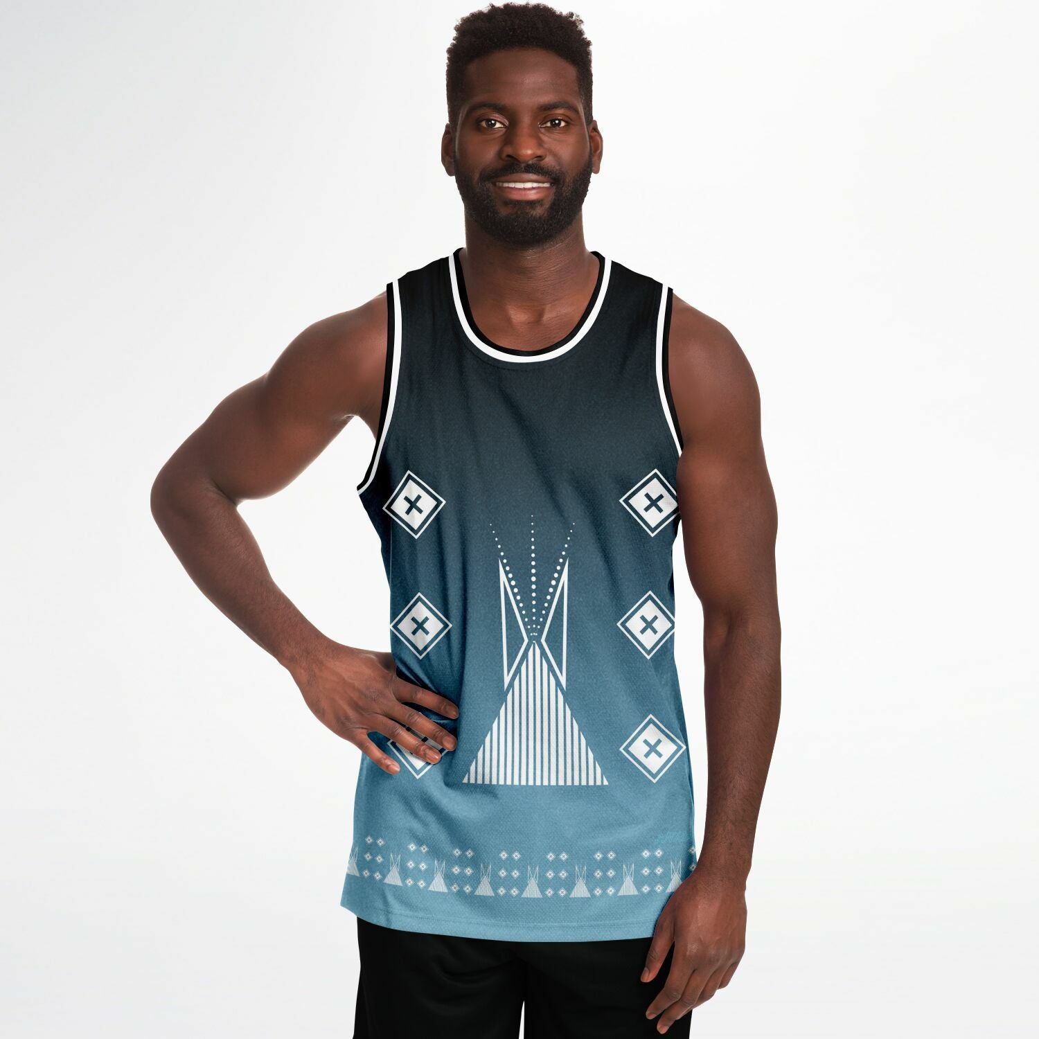 $NiieihiiNookei Basketball Jersey Rib - AOP