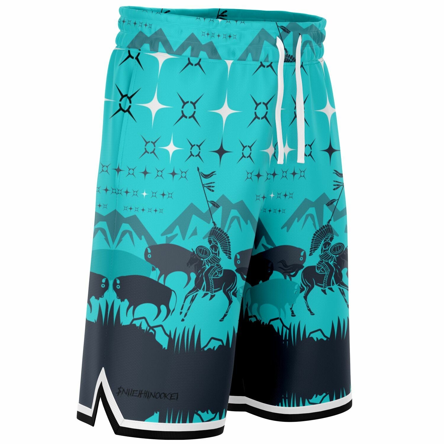 $NiieihiiNookei Basketball Short Rib - AOP