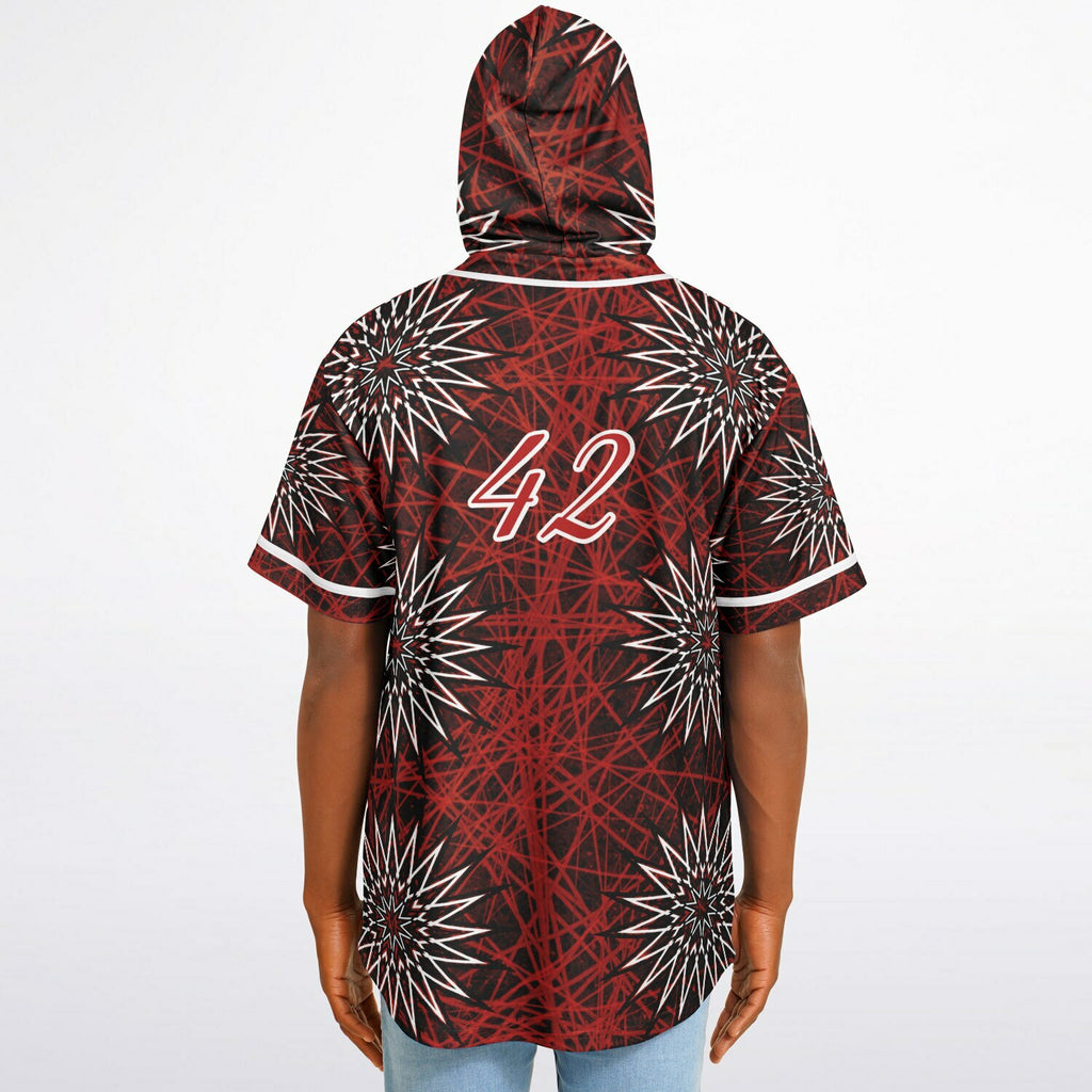 Hooded Baseball Jersey - AOP