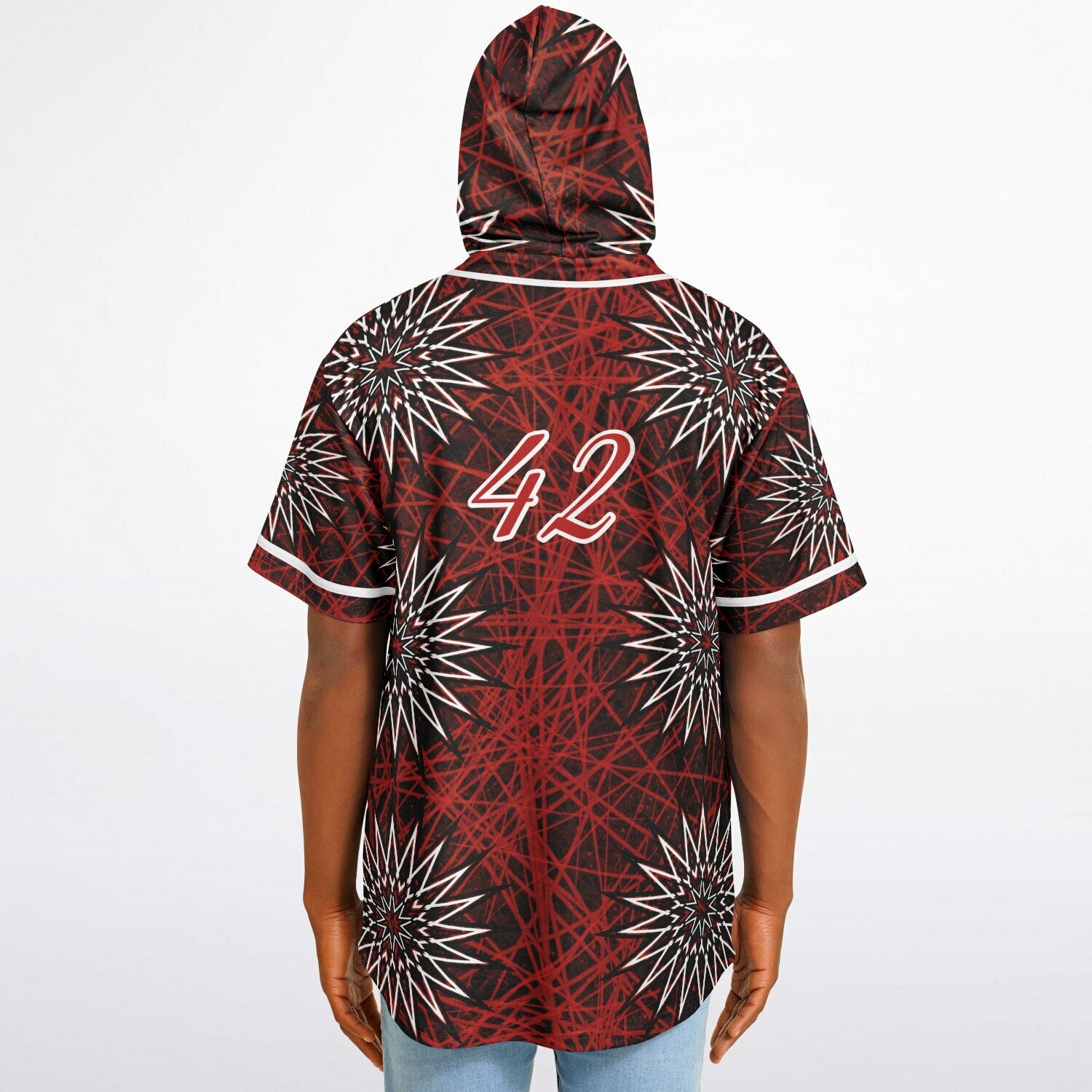 Hooded Baseball Jersey - AOP