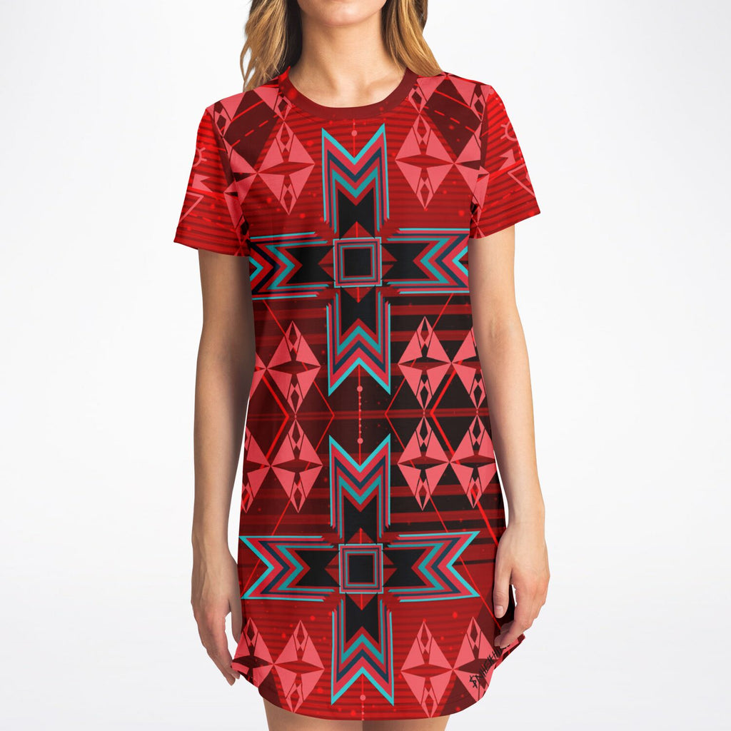 $NiieihiiNookei T-Shirt Dress - AOP