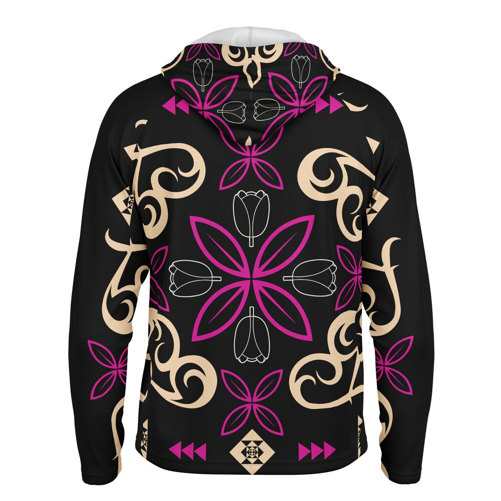 $NiieihiiNookei Men's Long Sleeve Hooded Performance Shirt - AOP