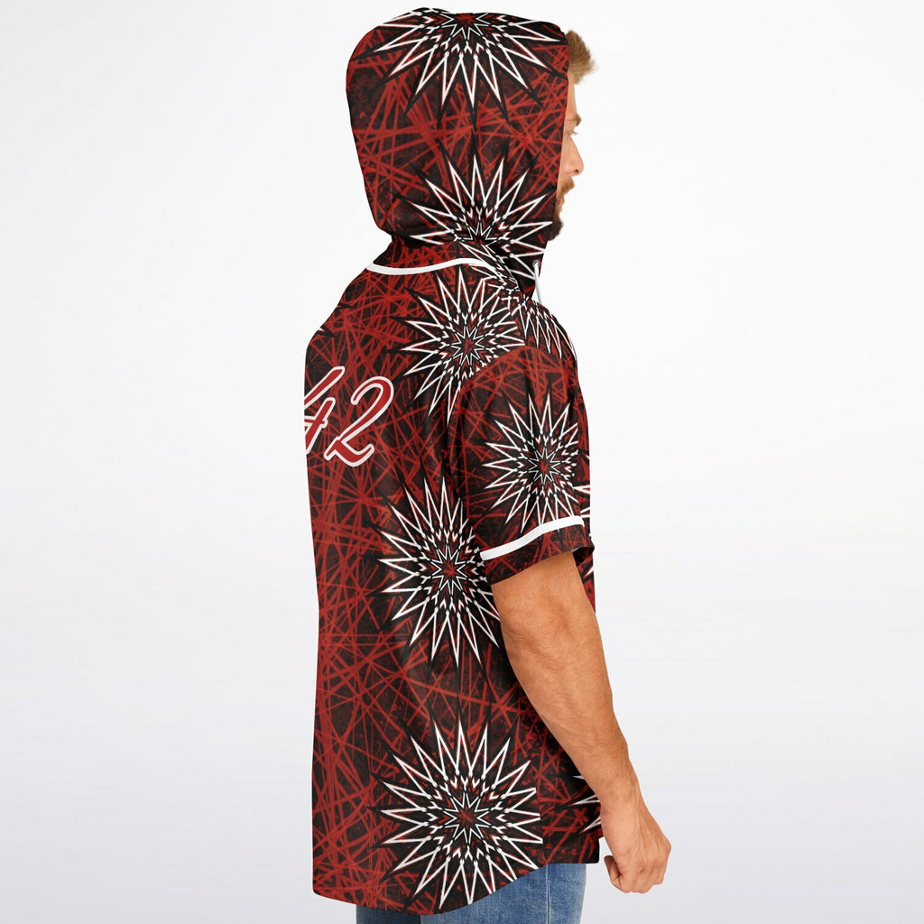 Hooded Baseball Jersey - AOP