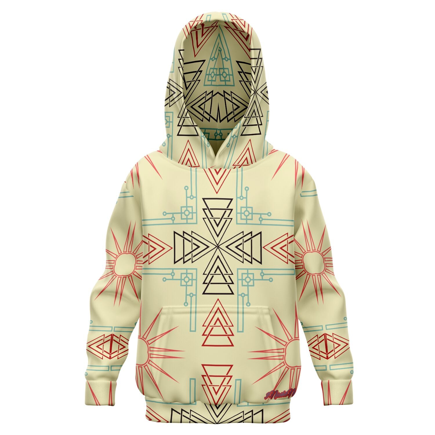 $NiieihiiNookei Athletic Kids Hoodie - AOP