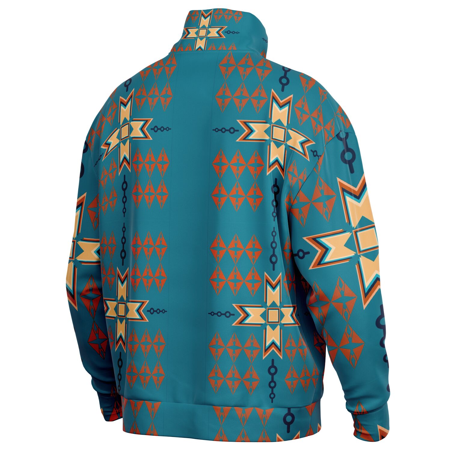 $NiieihiiNookei Heavyweight Oversized Quarter Zip Sweatshirt - AOP