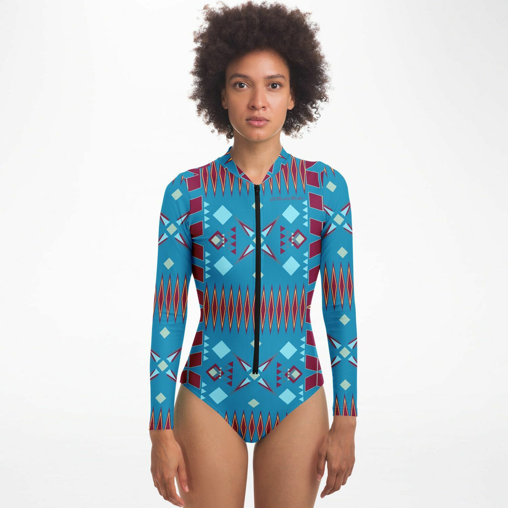 $NiieihiiNookei Bodysuit Long Sleeve - AOP