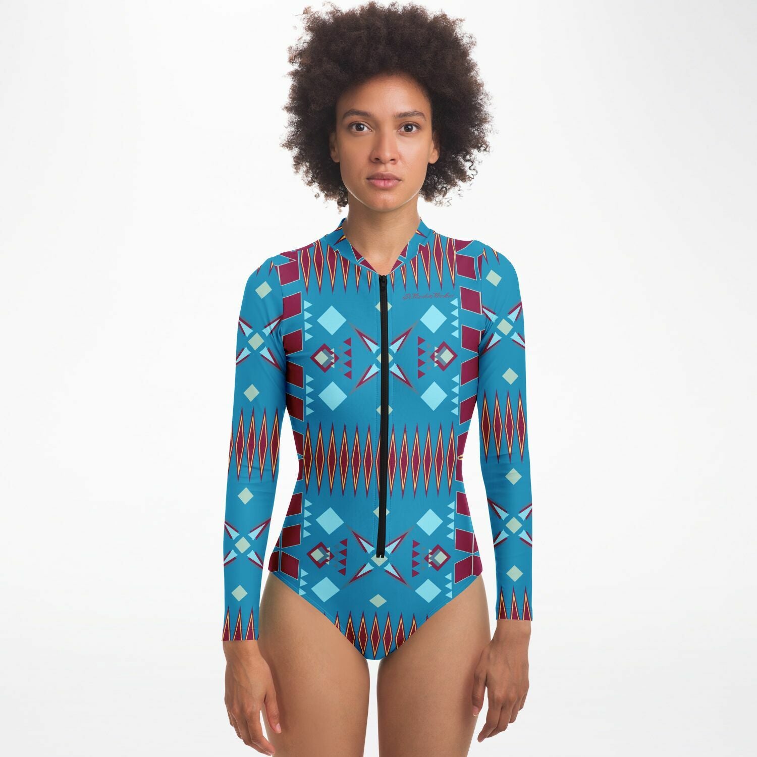 $NiieihiiNookei Bodysuit Long Sleeve - AOP