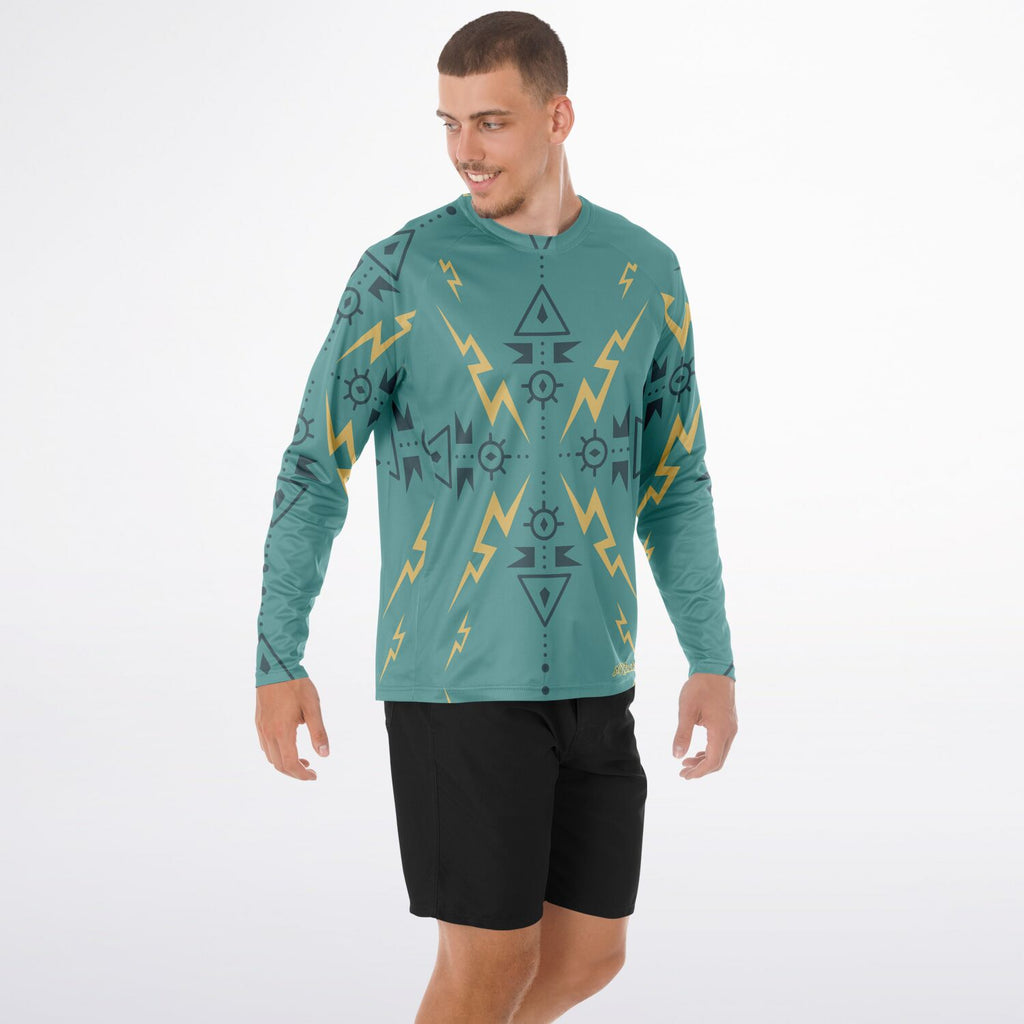 $NiieihiiNookei Men's Long Sleeve Performance Shirt - AOP