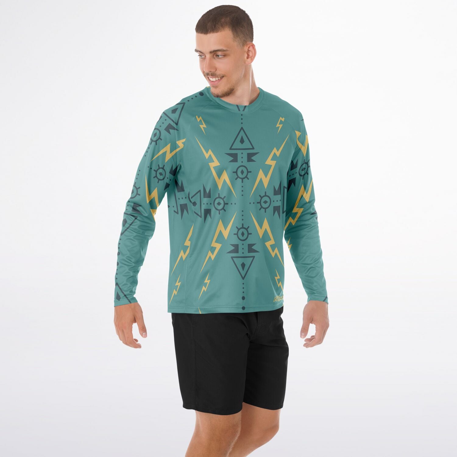 $NiieihiiNookei Men's Long Sleeve Performance Shirt - AOP