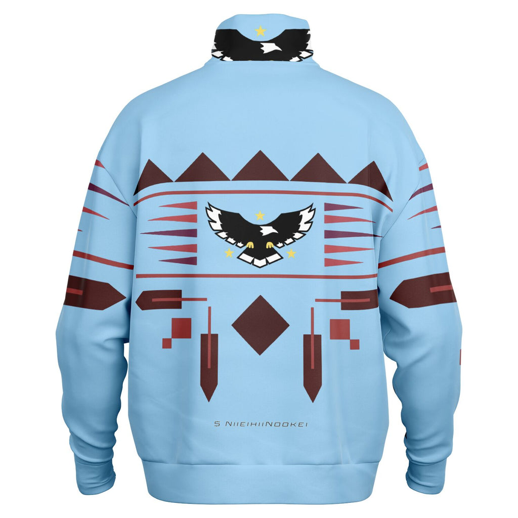 $NiieihiiNookei Heavyweight Oversized Quarter Zip Sweatshirt - AOP