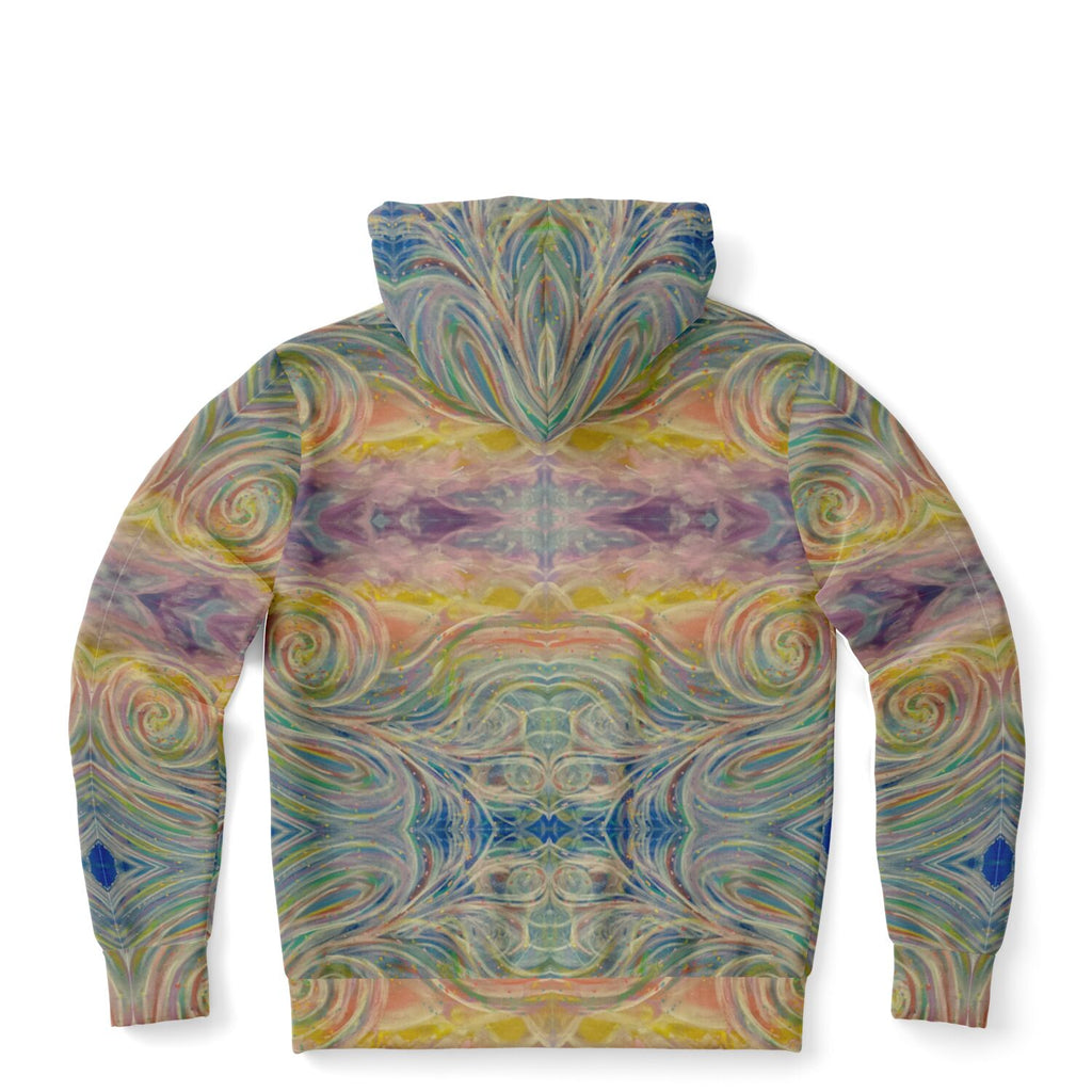 SMW Watercolor Fashion Zip-Up Hoodie - AOP