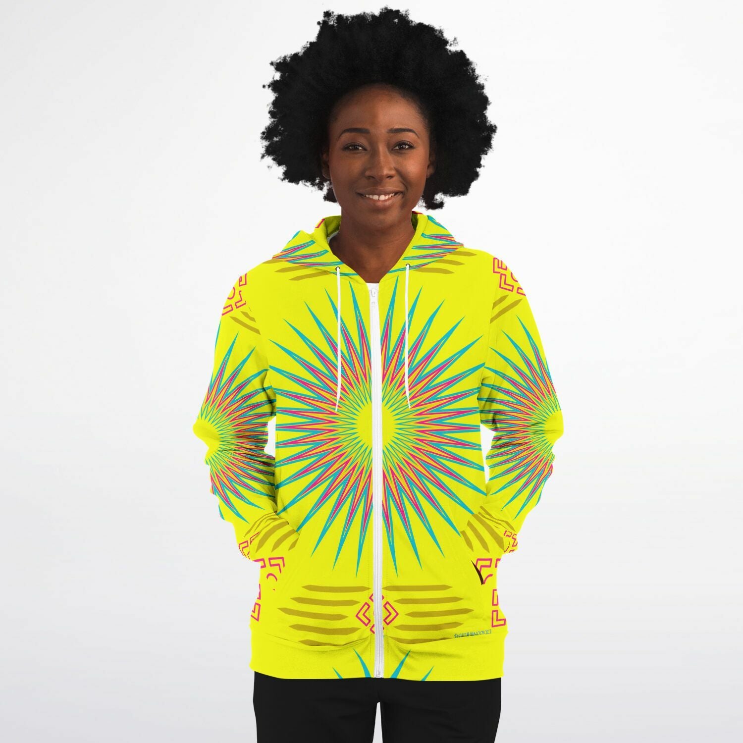 $NiieihiiNookei Fashion Zip-Up Hoodie - AOP