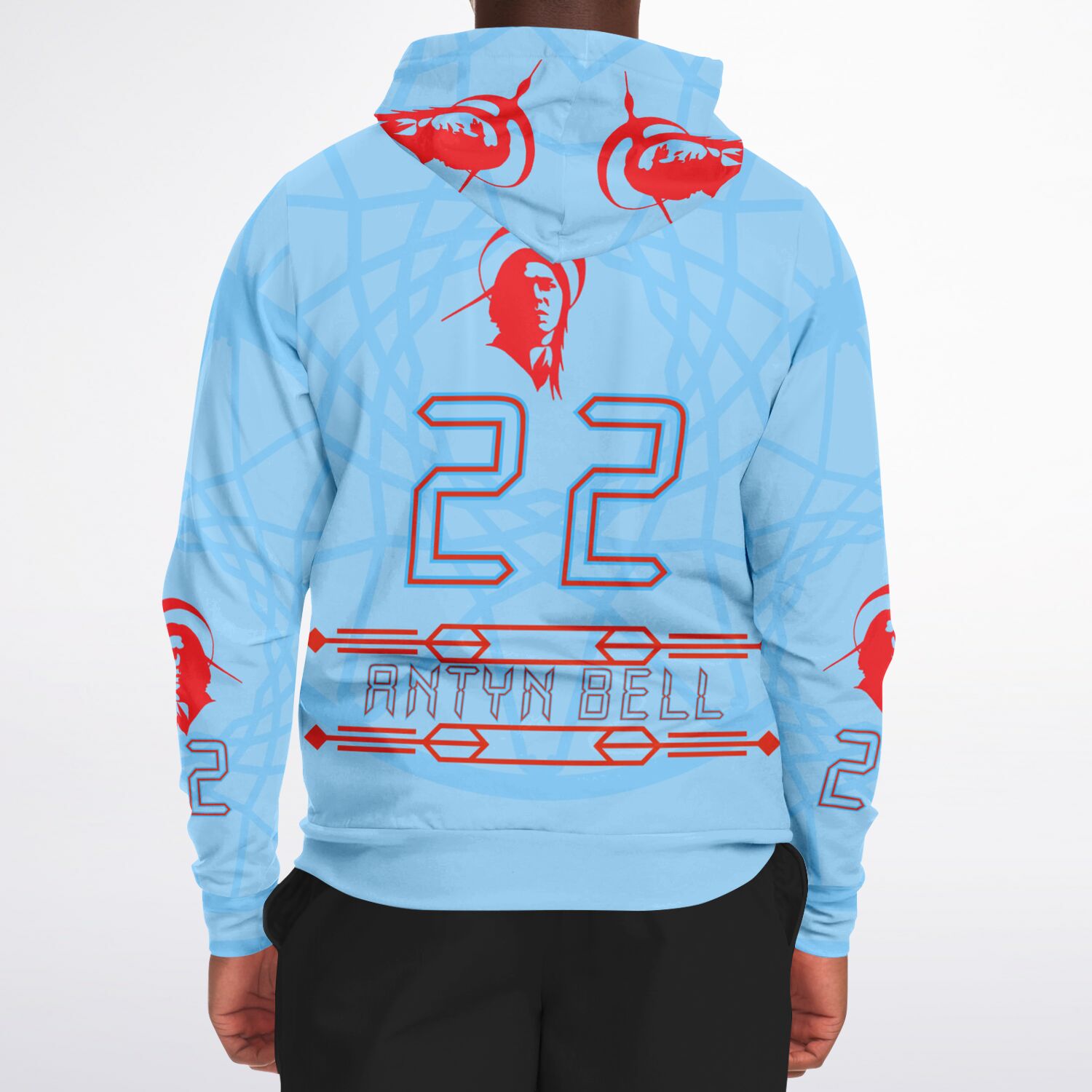 $NiieihiiNookei Athletic Zip-Up Hoodie - AOP