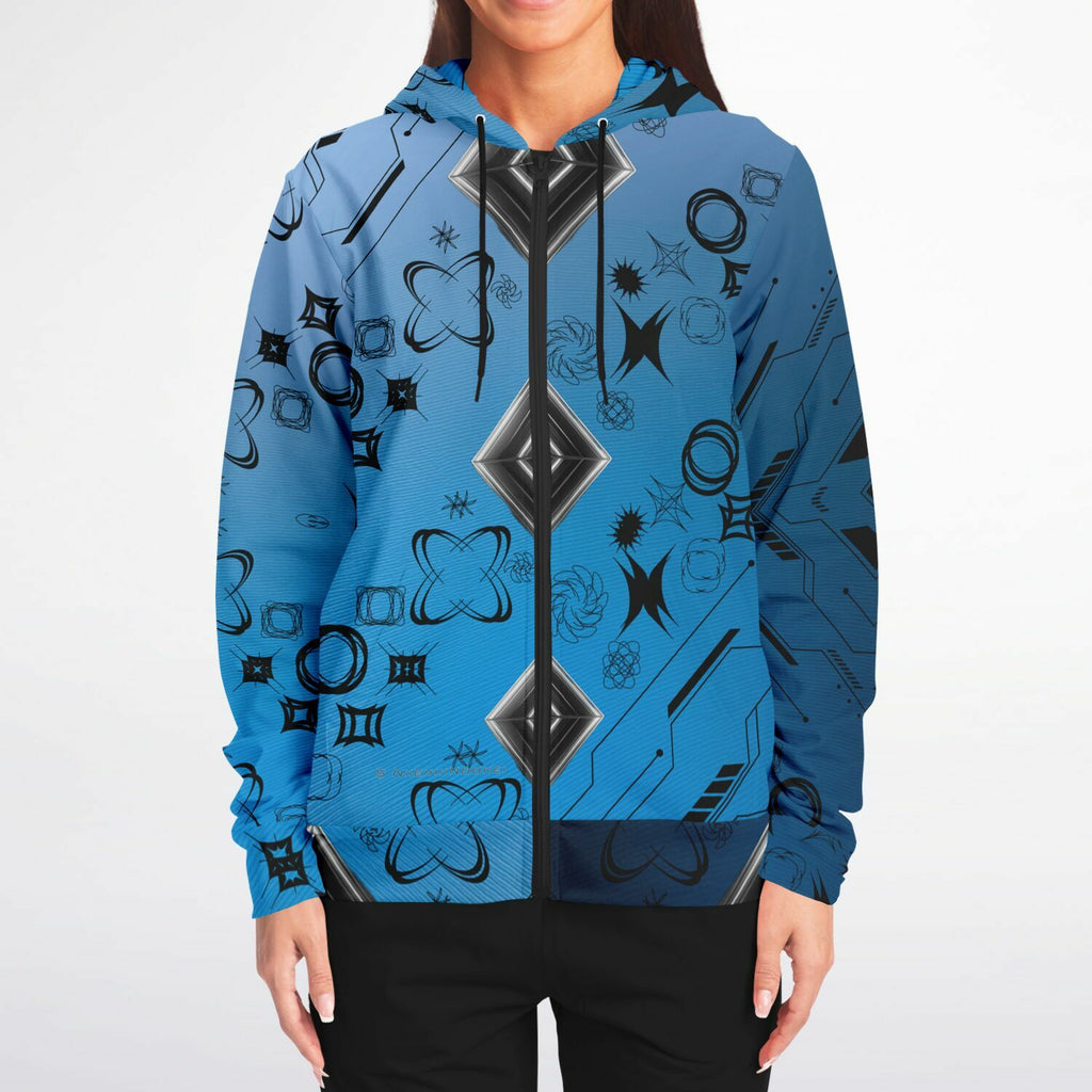 $NiieihiiNookei Athletic Zip-Up Hoodie - AOP