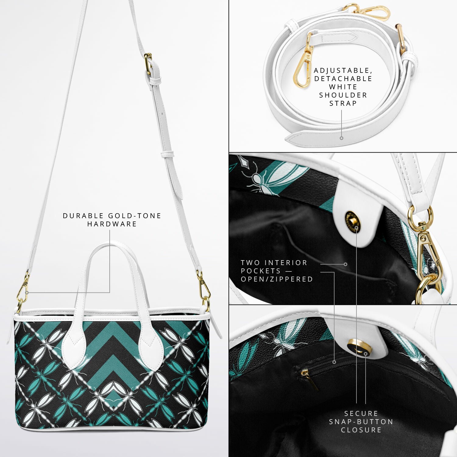 $NiieihiiNookei Leather Tote Bag - AOP