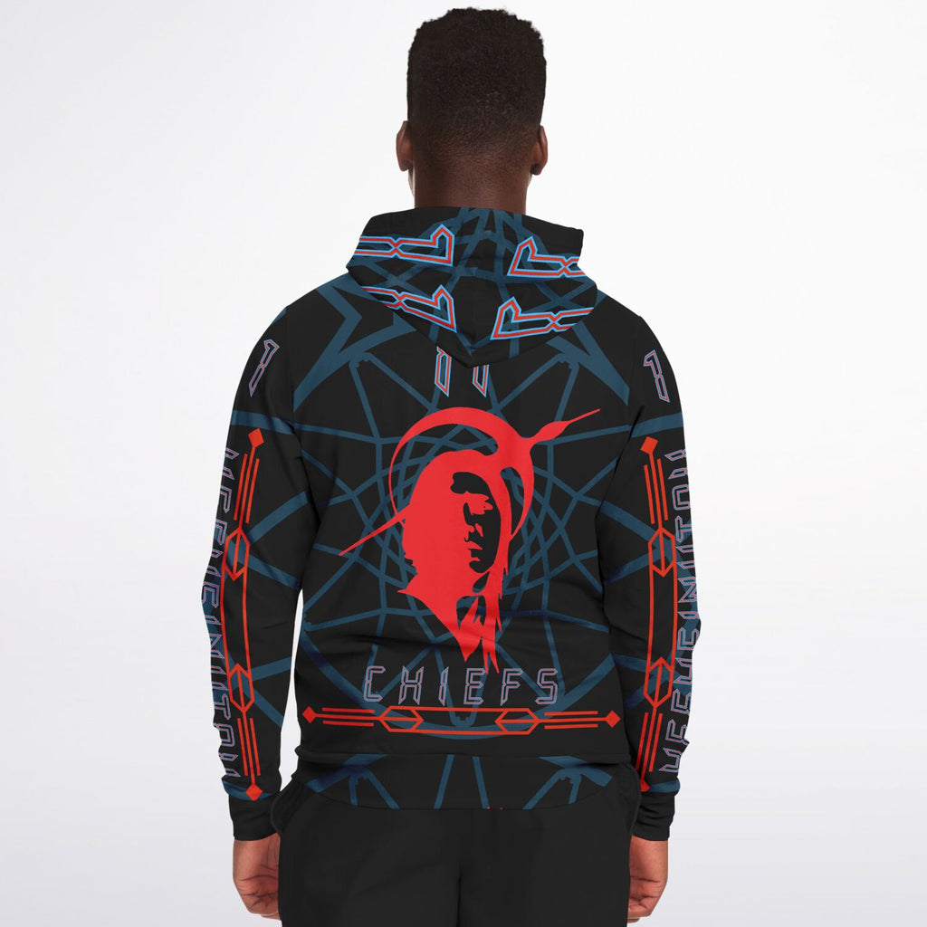 $NiieihiiNookei Athletic Zip-Up Hoodie - AOP