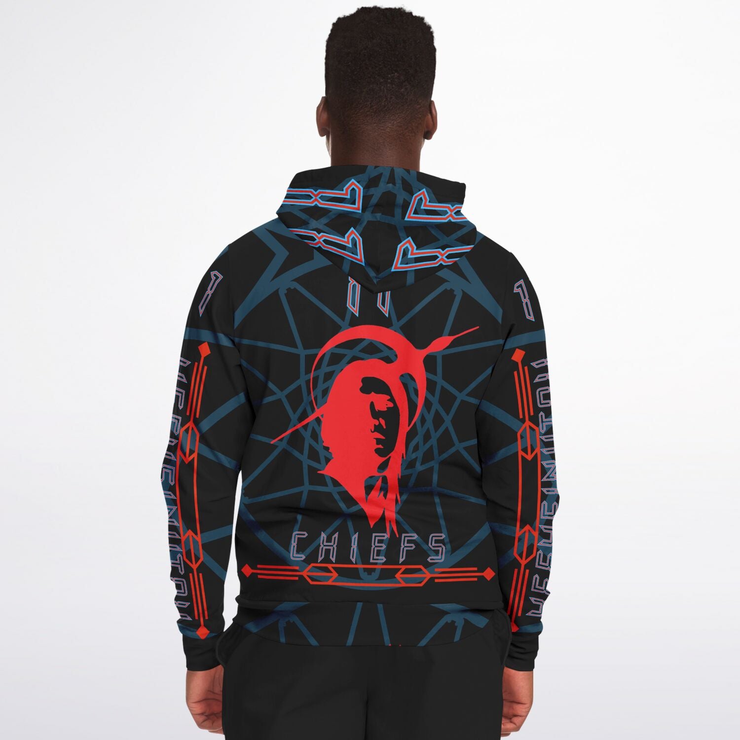 $NiieihiiNookei Athletic Zip-Up Hoodie - AOP