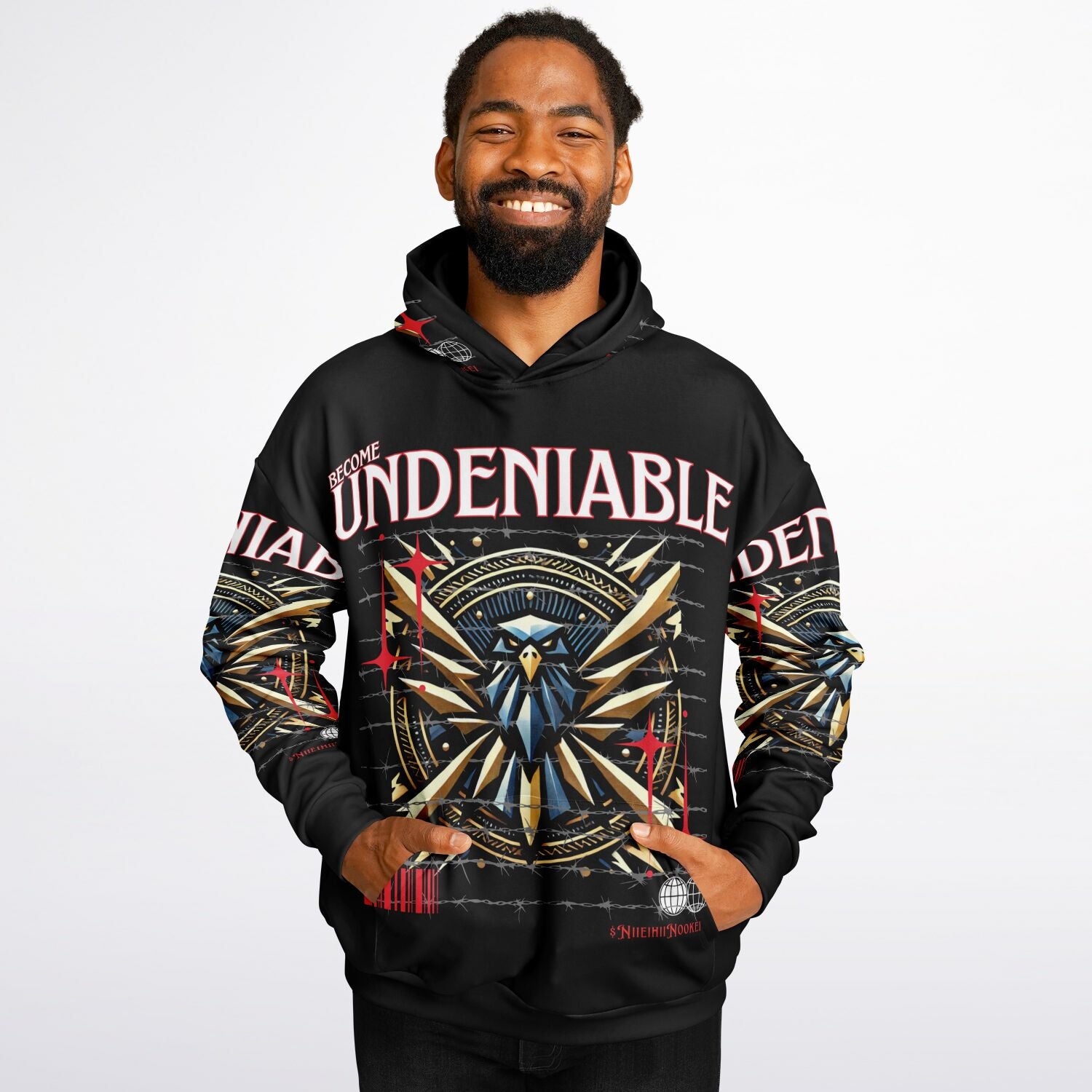 $NiieihiiNookei Heavyweight Oversized Hoodie - AOP