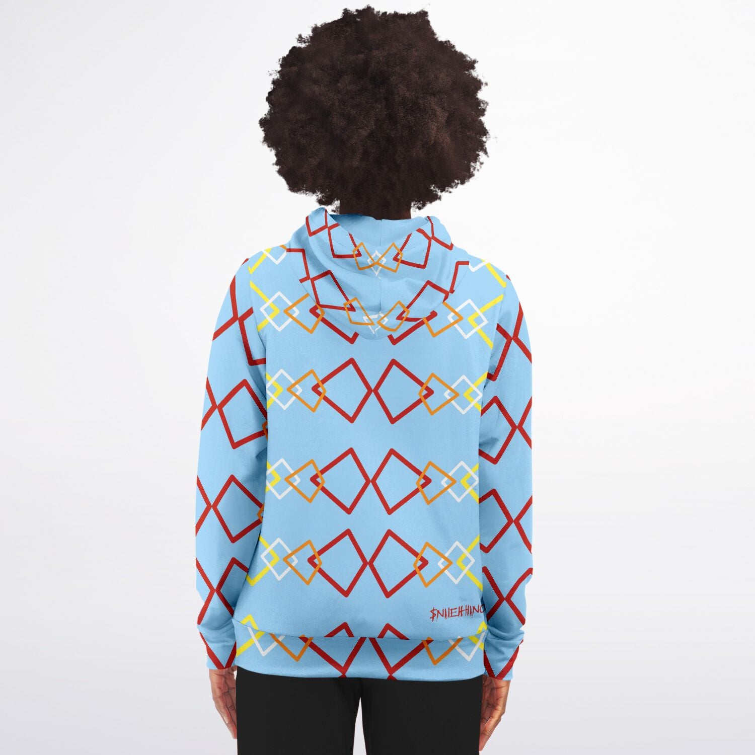 $NiieihiiNookei Athletic Zip-Up Hoodie - AOP