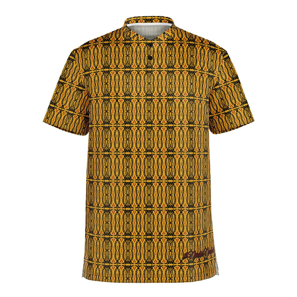 $NiieihiiNookei Blade Collar Polo Shirt - AOP