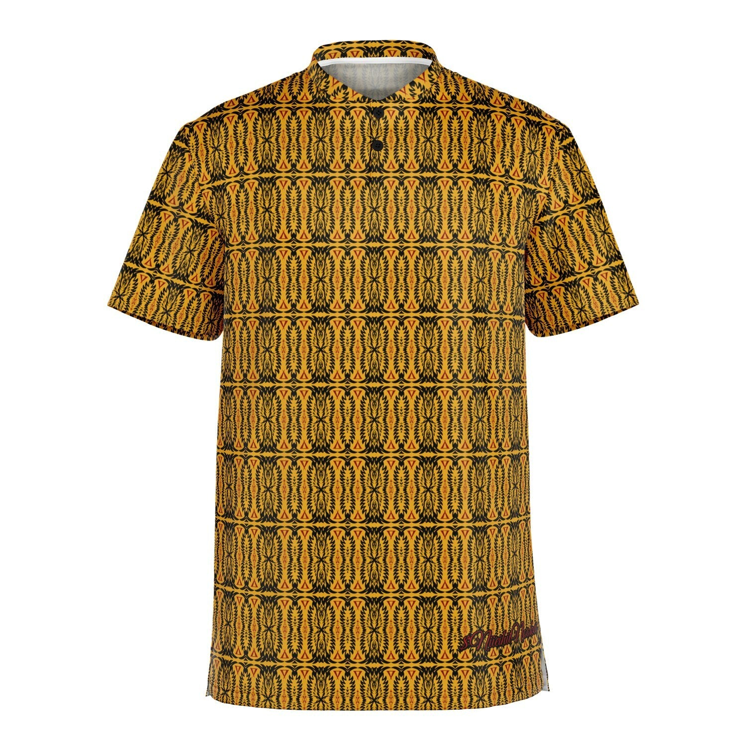 $NiieihiiNookei Blade Collar Polo Shirt - AOP