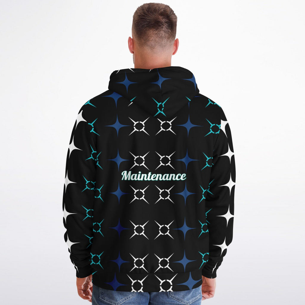 $hoshoneRose Custom Microfleece Ziphoodie - AOP