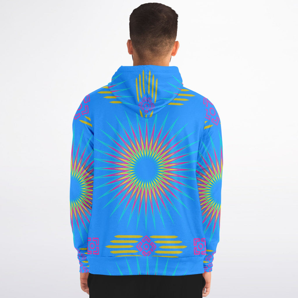 $NiieihiiNookei Fashion Zip-Up Hoodie - AOP Blue