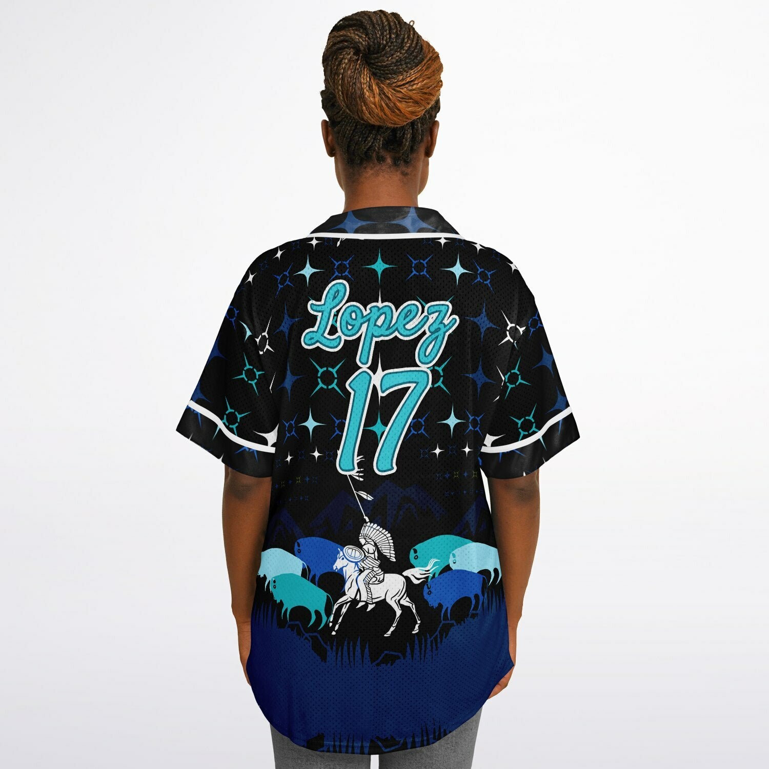#17 Lopez Premium Baseball Jersey - AOP copy