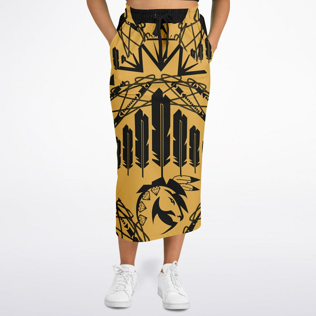 $NiieihiiNookei Athletic Long Pocket Skirt - AOP