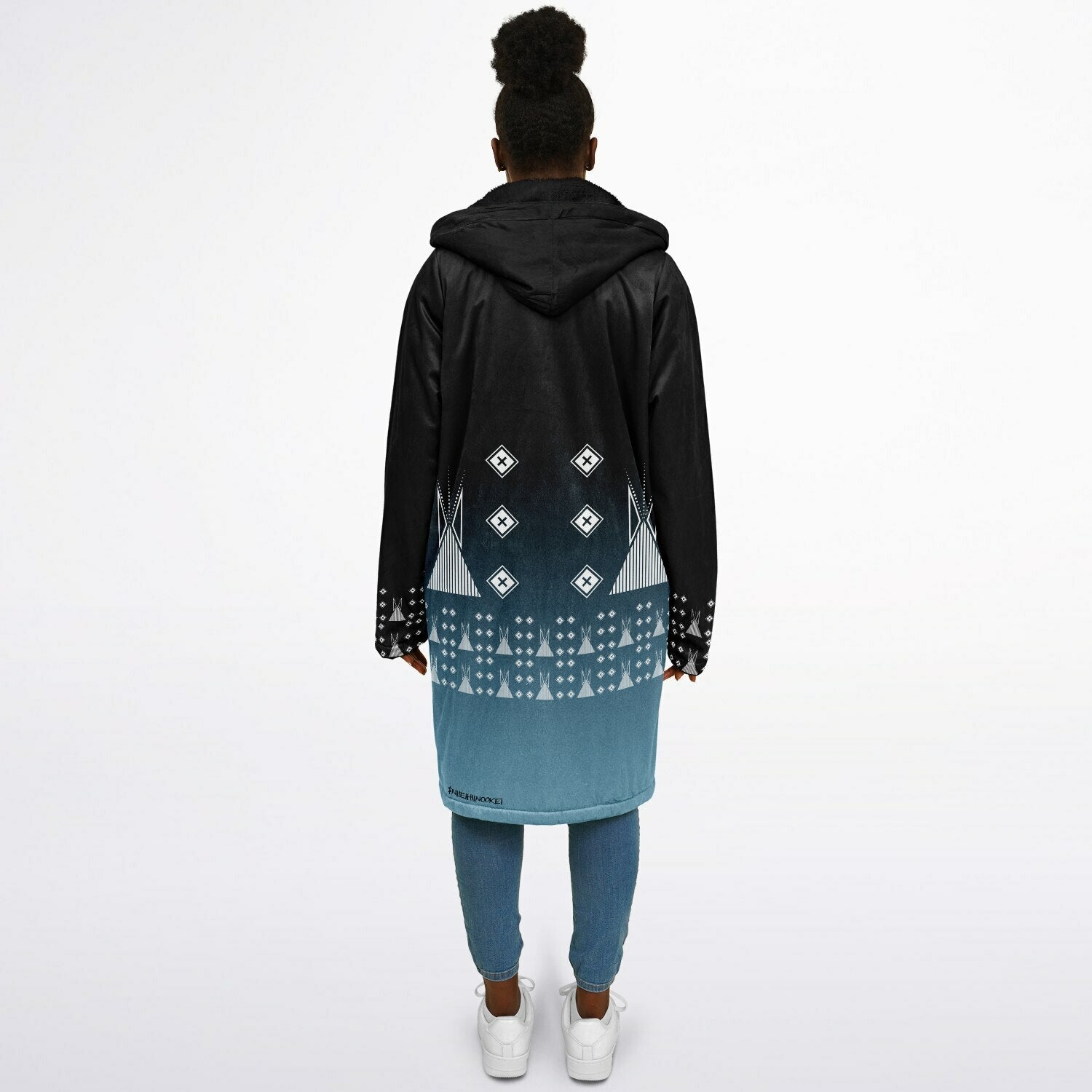 $NiieihiiNookei Zipper Cloak - AOP