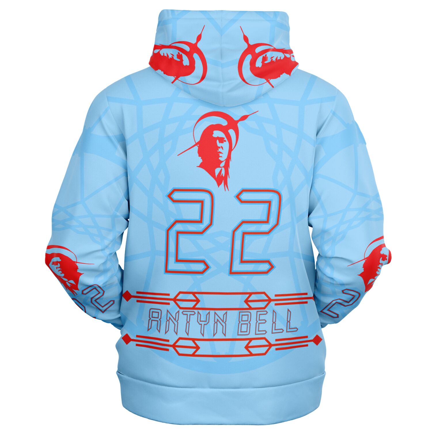 $NiieihiiNookei Athletic Zip-Up Hoodie - AOP