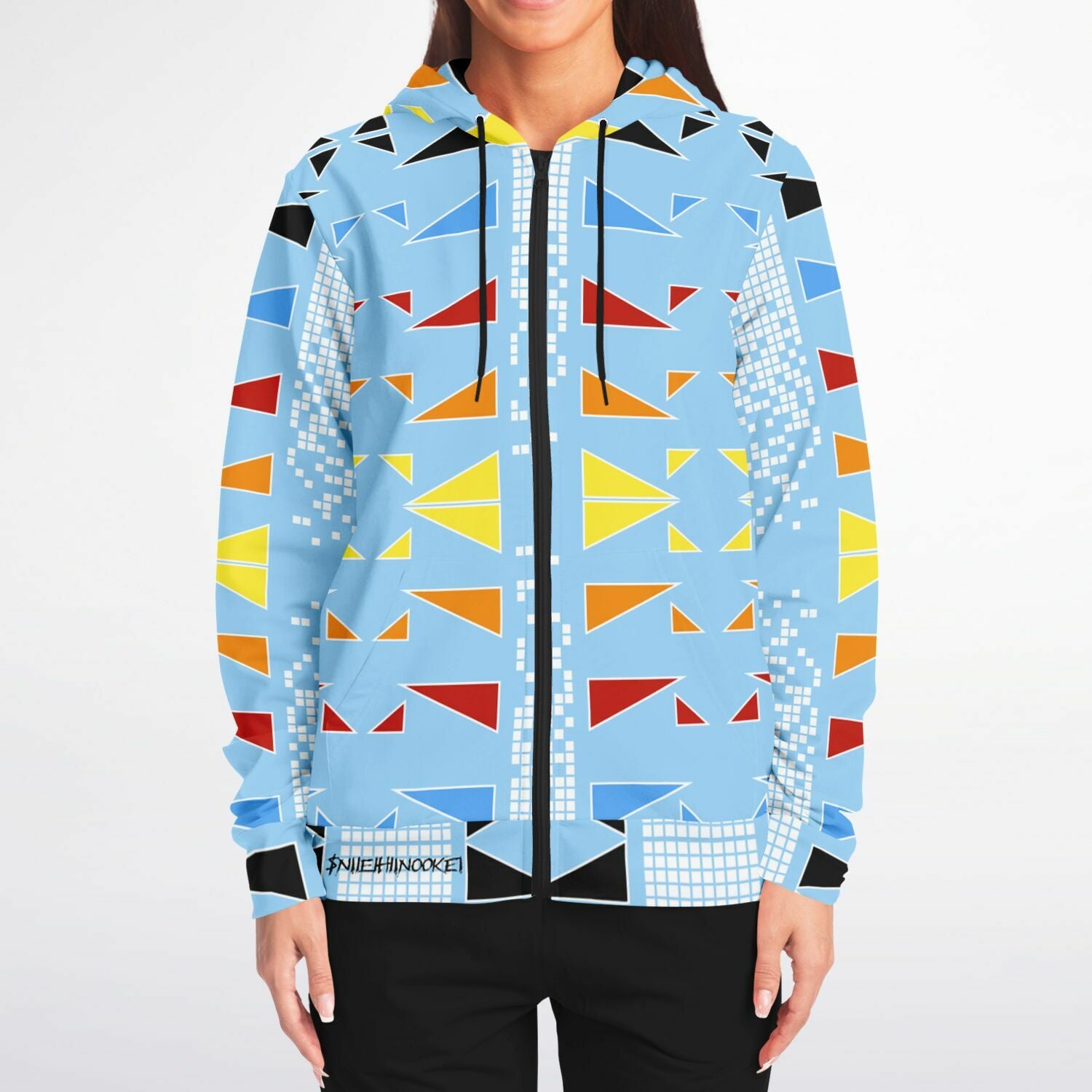$NiieihiiNookei Fashion Zip-Up Hoodie - AOP