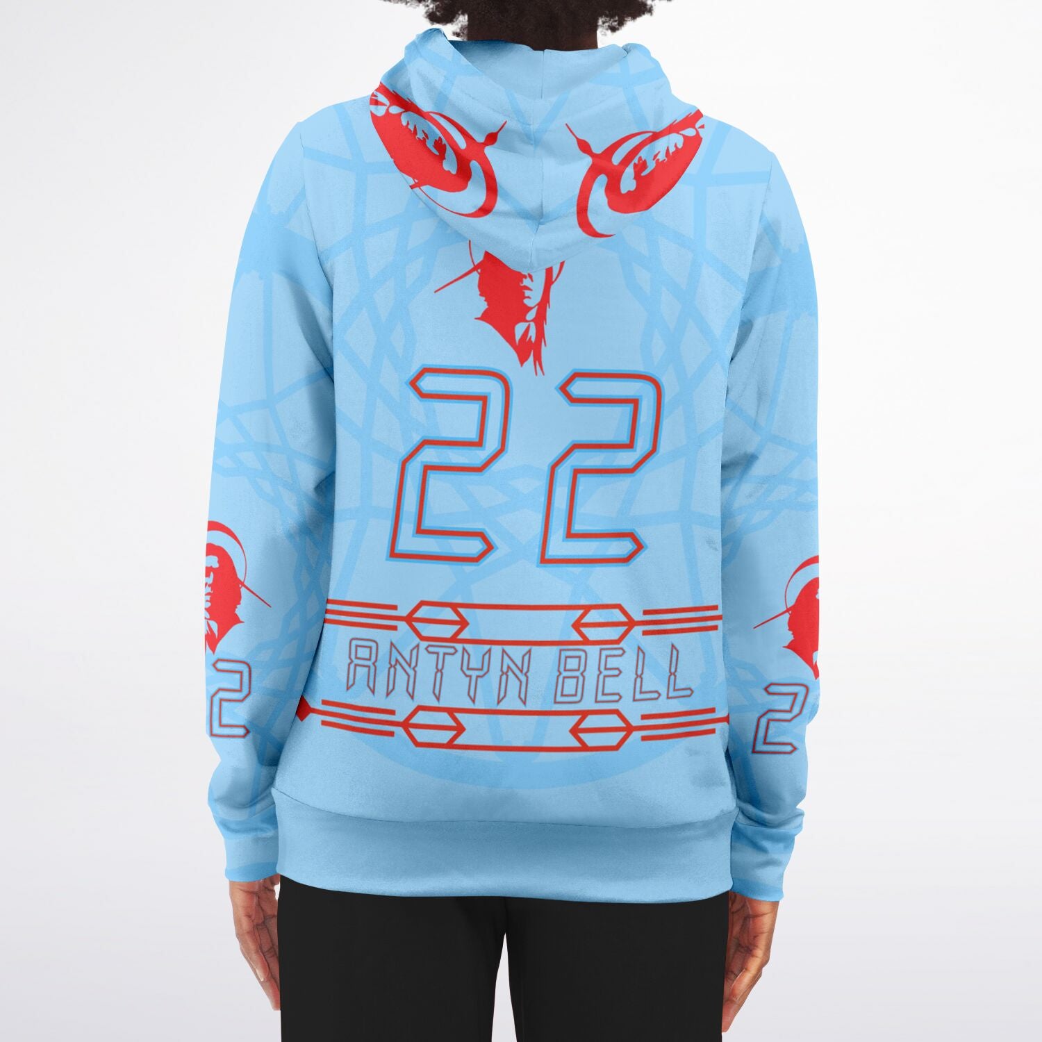 $NiieihiiNookei Athletic Zip-Up Hoodie - AOP