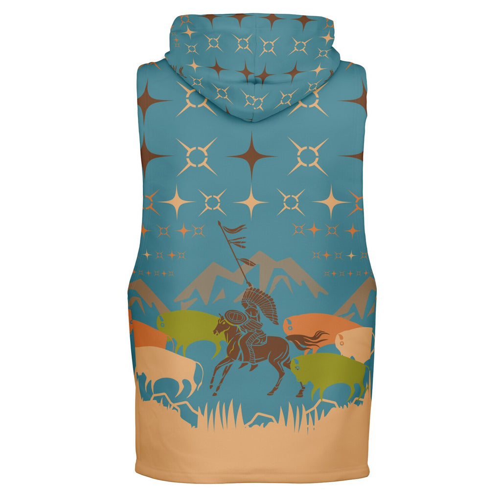 $NiieihiiNookei Athletic Drop Armhole Hoodie - AOP