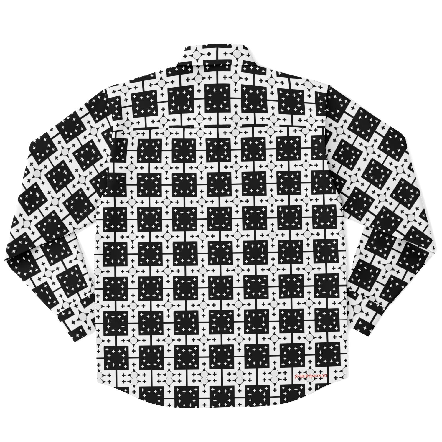 $NiieihiiNookei Long Sleeve Button Down Shirt - AOP