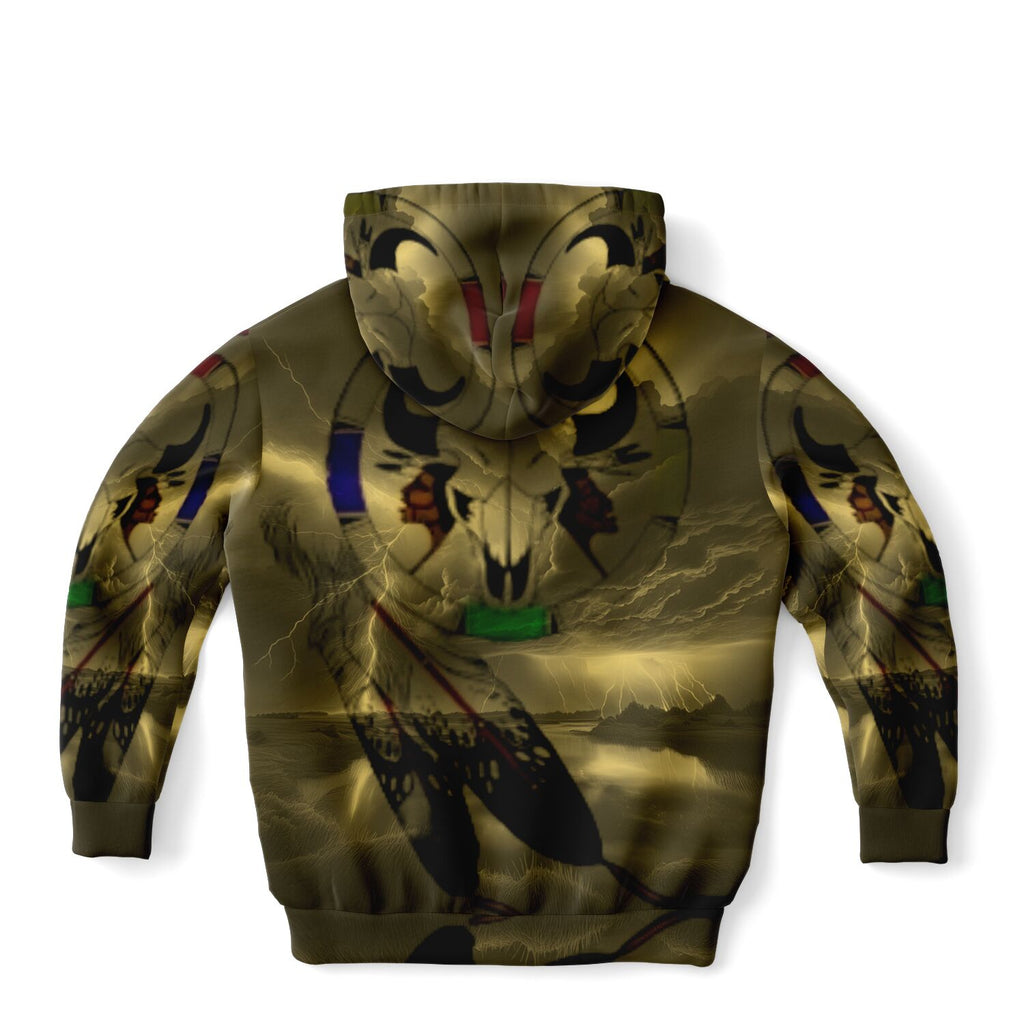 Northern Arapaho Tribe Logo Athletic Kids Hoodie - AOP