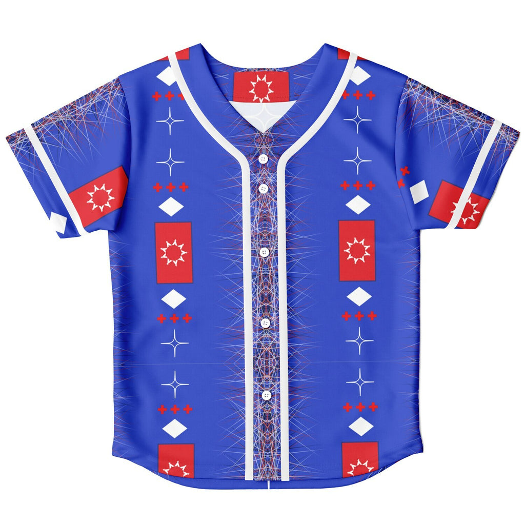 $NiieihiiNookei OST Flag Design Kids Baseball Jersey - AOP