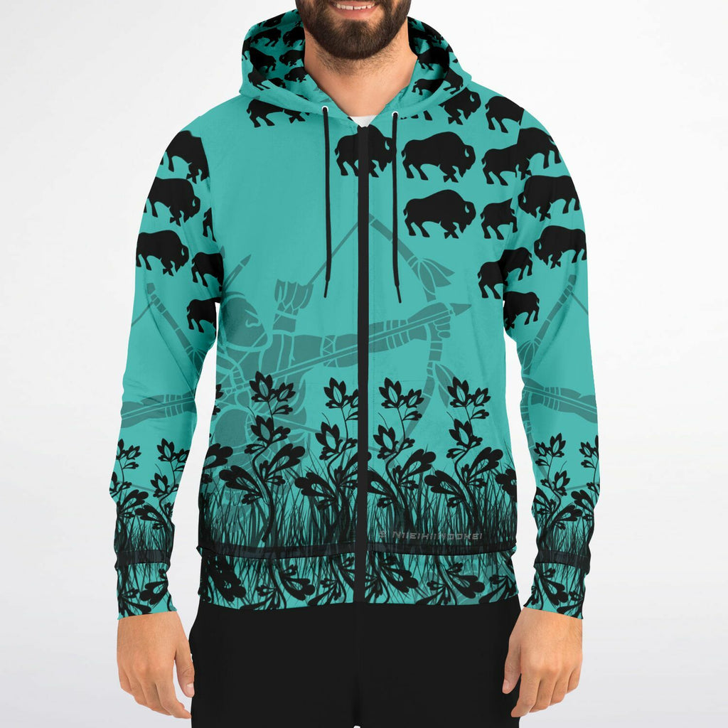 $NiieihiiNookei Fashion Zip-Up Hoodie - AOP