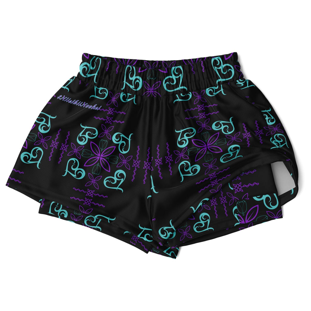 $NiieihiiNookei Women's 2-in-1 Shorts - AOP