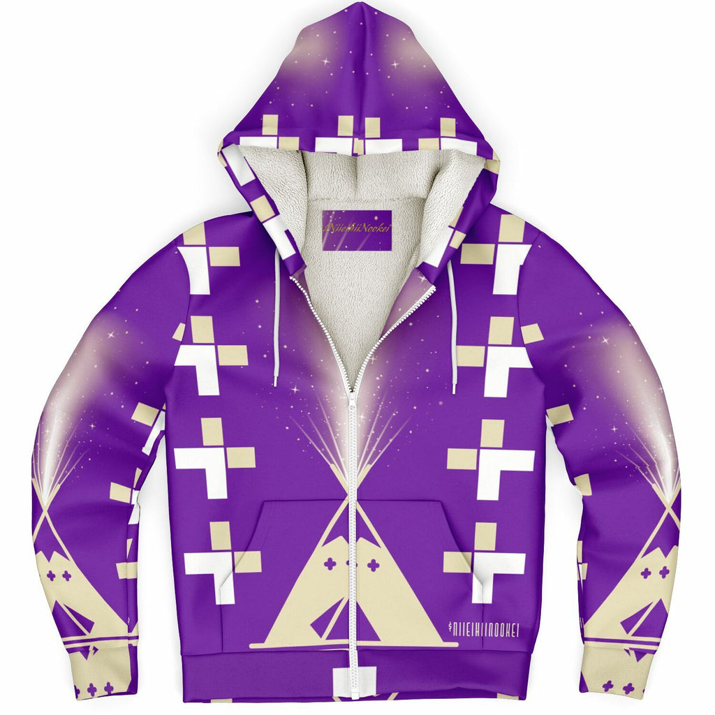 $NiieihiiNookei Microfleece Ziphoodie - AOP