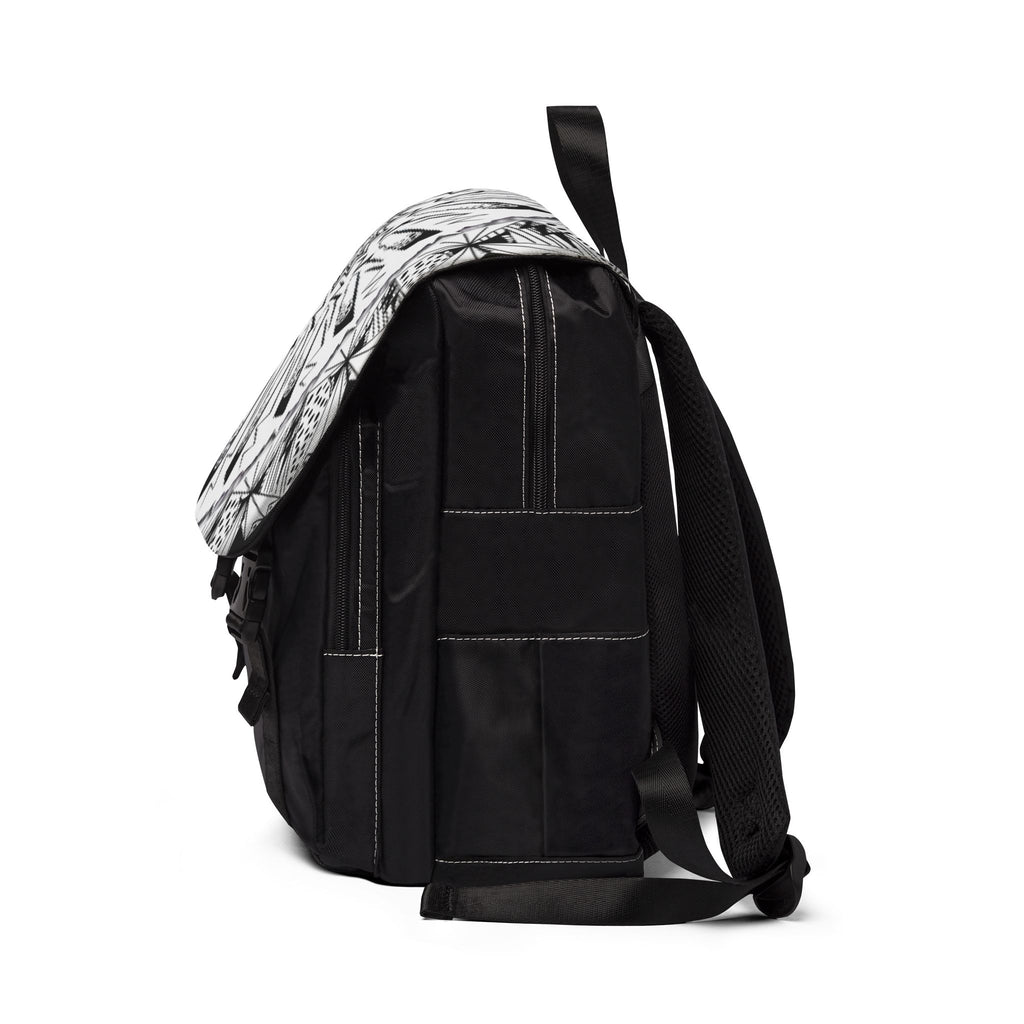 Native Art Shoulder Backpack — Hand-Drawn Design by $NiieihiiNookei