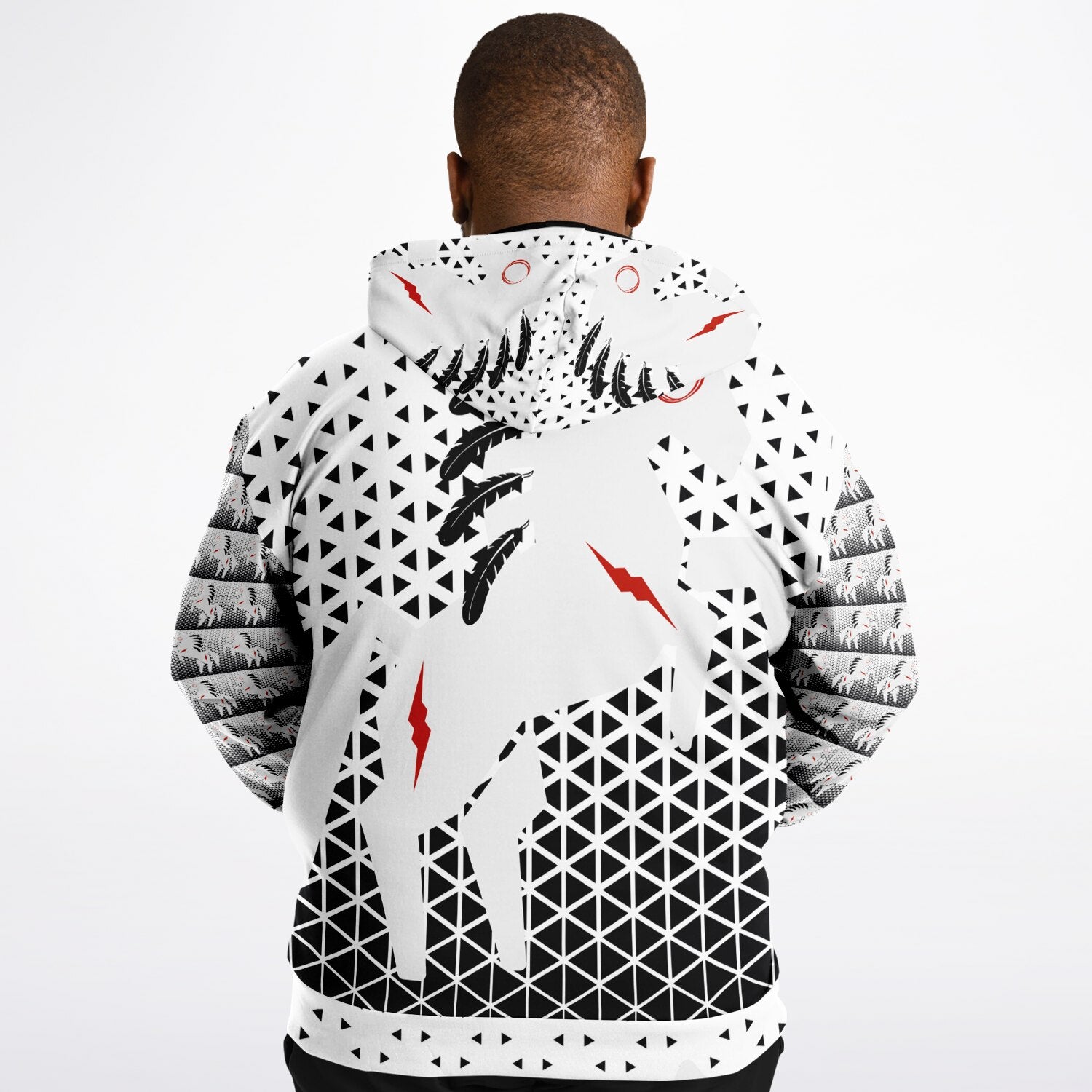$NiieihiiNookei Plus-size Hoodie - AOP