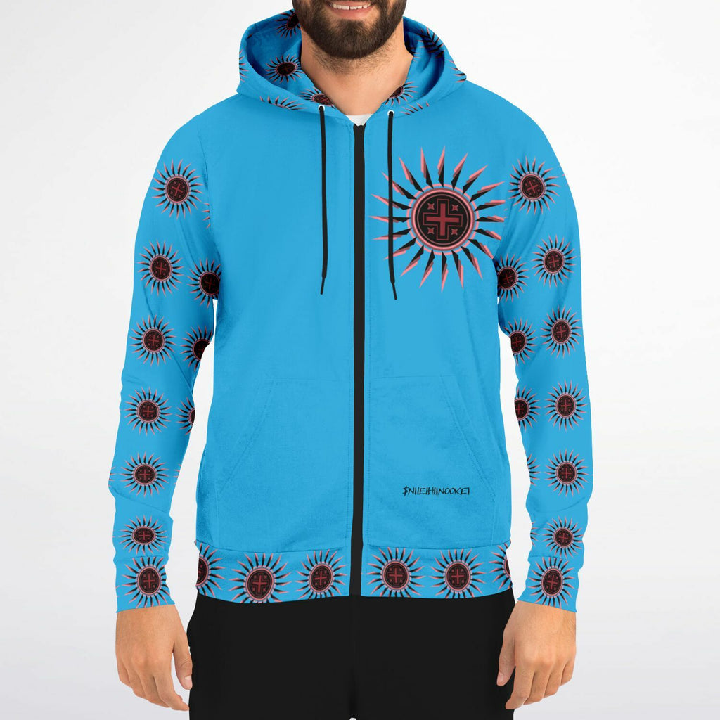 $NiieihiiNookei Athletic Zip-Up Hoodie - AOP