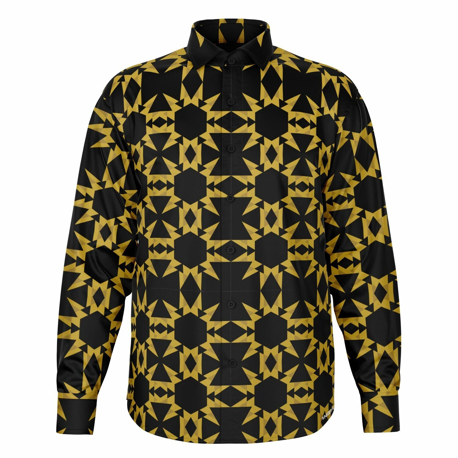 $NiieihiiNookei Long Sleeve Button Down Shirt - AOP