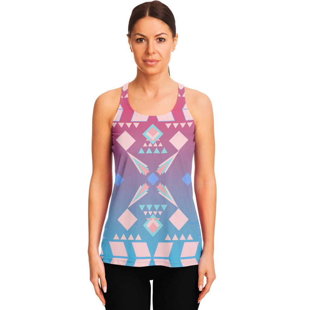 $NiieihiiNookei Flowy Racerback Tank Top - AOP