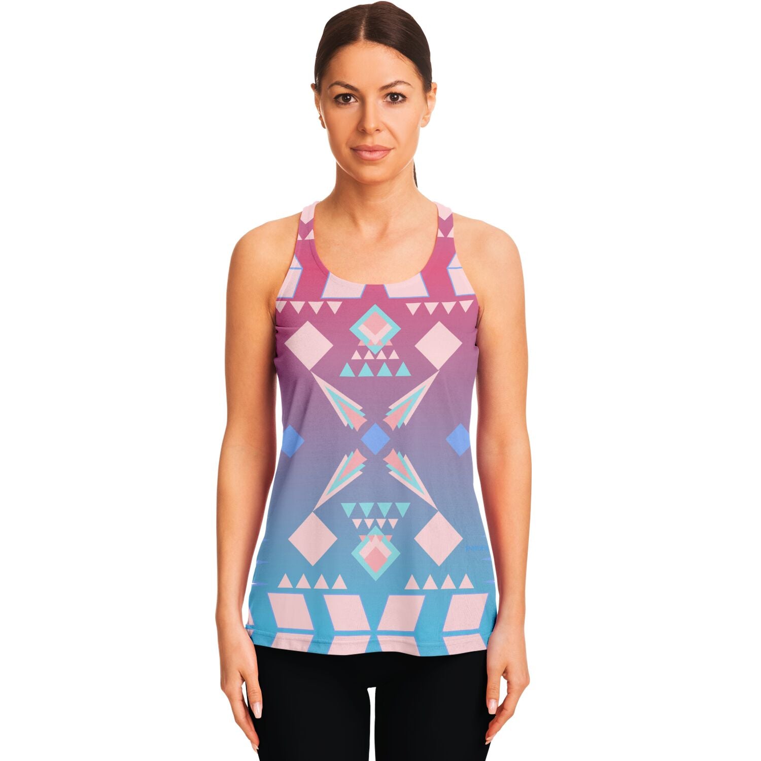$NiieihiiNookei Flowy Racerback Tank Top - AOP