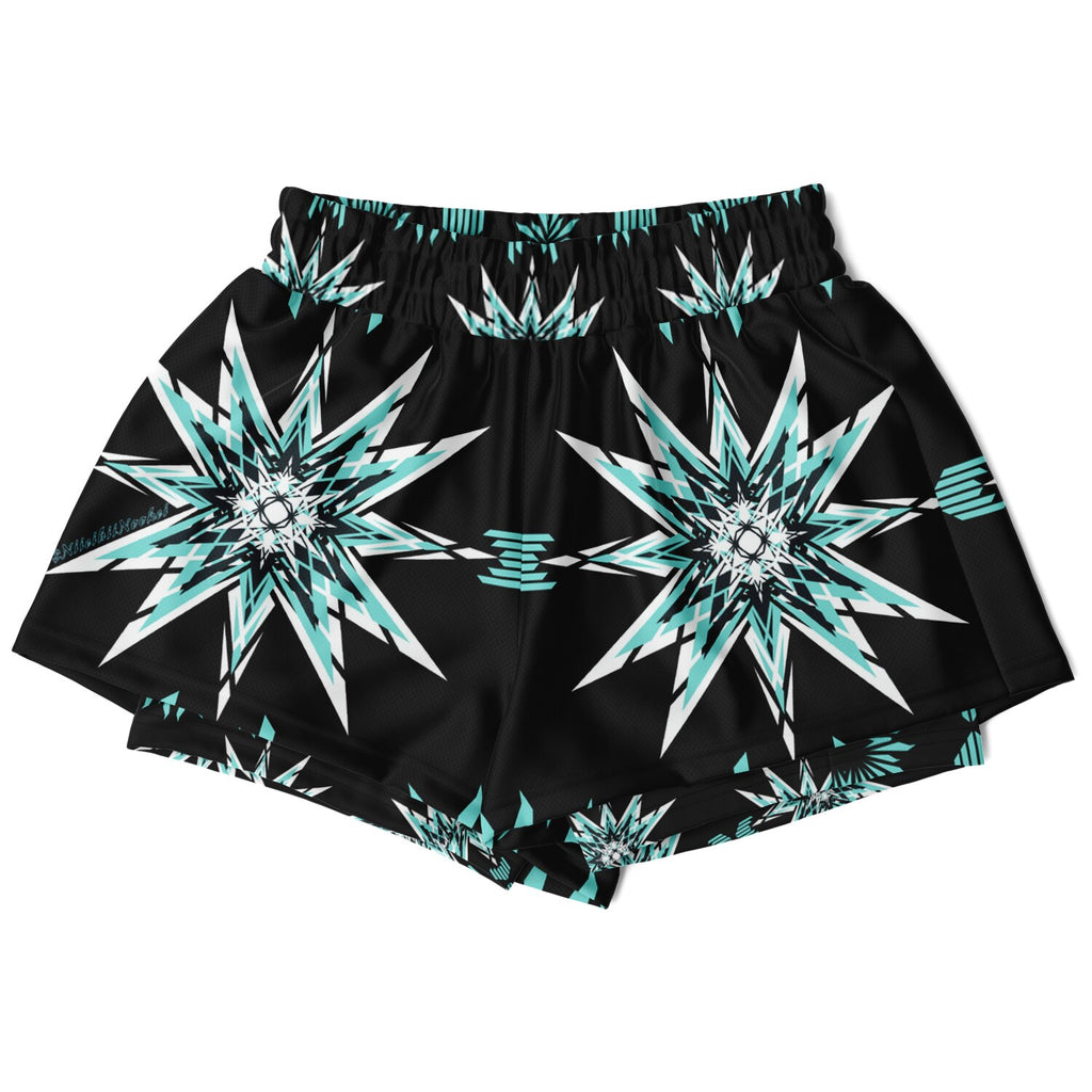 $NiieihiiNookei Women's 2-in-1 Shorts - AOP