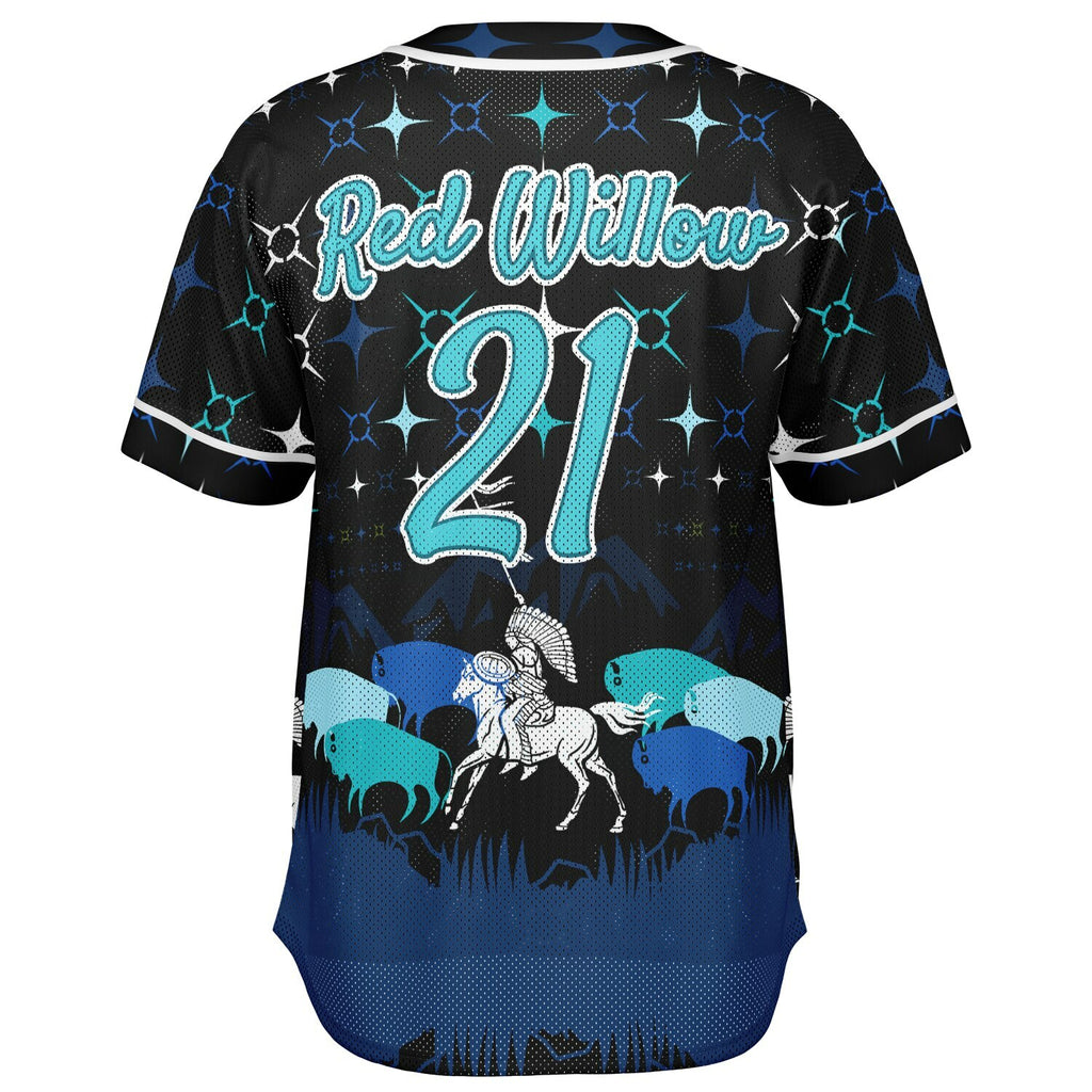 #21 Red Willow Premium Baseball Jersey - AOP