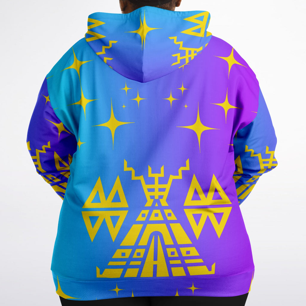 $NiieihiiNookei Fashion Plus-size Ziphoodie - AOP