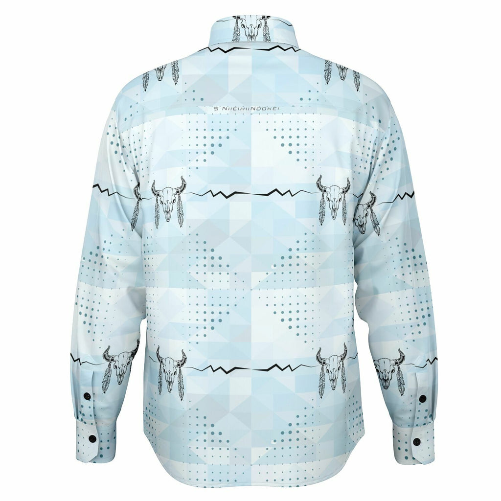 $NiieihiiNookei Long Sleeve Button Down Shirt - AOP